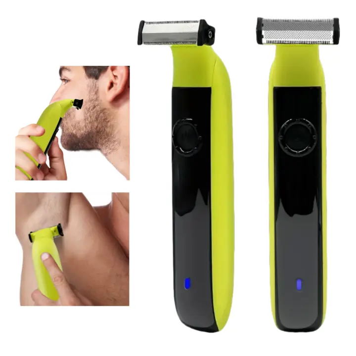 Afeitadora Eléctrica Para Hombres Profesional Recargable USB Trimmer De Barba Y Cuerpo Máquina De Afeitar Rápida Y Segura De Acero Inoxidable - 1