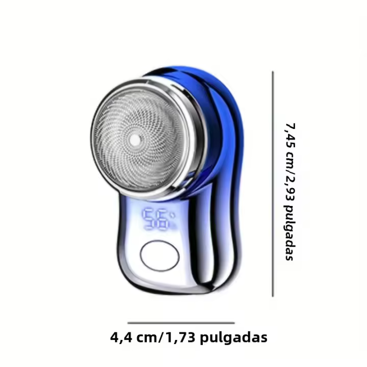 Afeitadora Eléctrica Portátil Para Hombres Mini Afeitadora Apto Para Bigotes Y Barbas Cortos Material Plástico Recargable - 1
