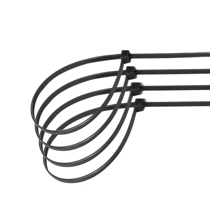 Bridas Aigostar  para interior o exterior de nylon negras (40 uds) de 3,6 x 200 mm. Ideales para asegurar y organizar cables, herramientas y más. - 1