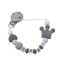 Portador De Chupete Para Bebé Clip De Silicona Con Cadena De Chupetes Regalo Para Niños De 0 a 24 Meses Diversos Colores Disponibles - details 3