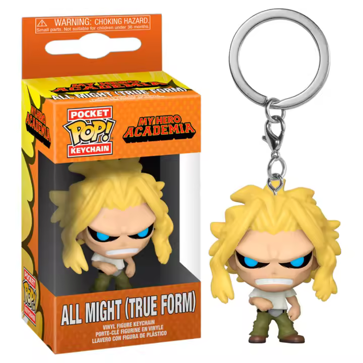 Llavero Pocket POP My Hero Academia All Might Weakened StateFigura  Coleccionable - Idea de Regalo- Mercancia Oficial - Juguetes para Niños y Adultos - Movies Fans - Muñeco para Coleccionistas y Exposición - 1