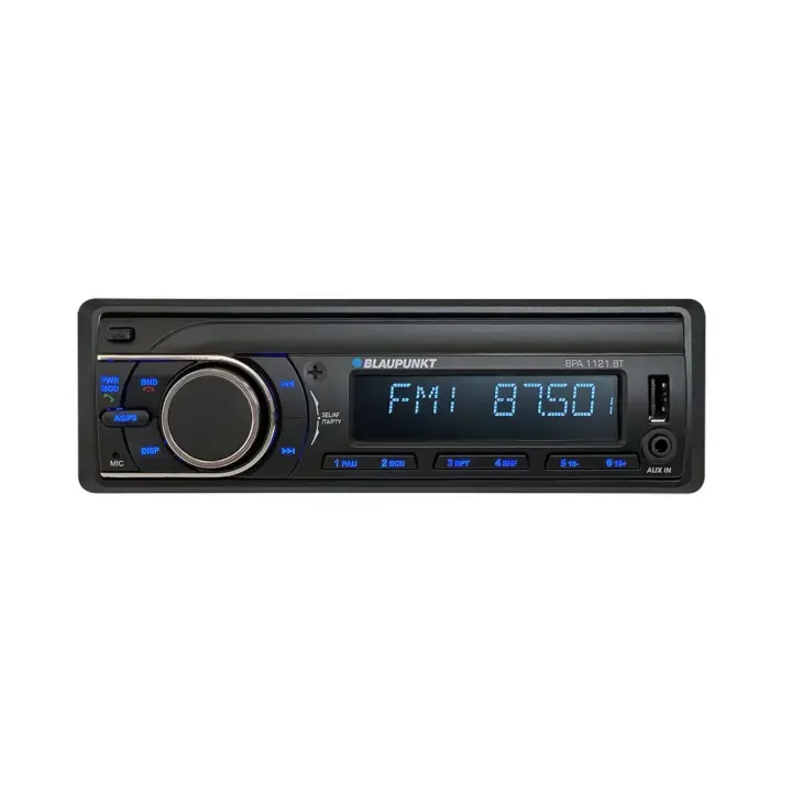 BLAUPUNKT BPA1121BT Autorradio Color Negro de 1DIN, USB, AUX, Bluetooth, 4 x 50 W. - 1