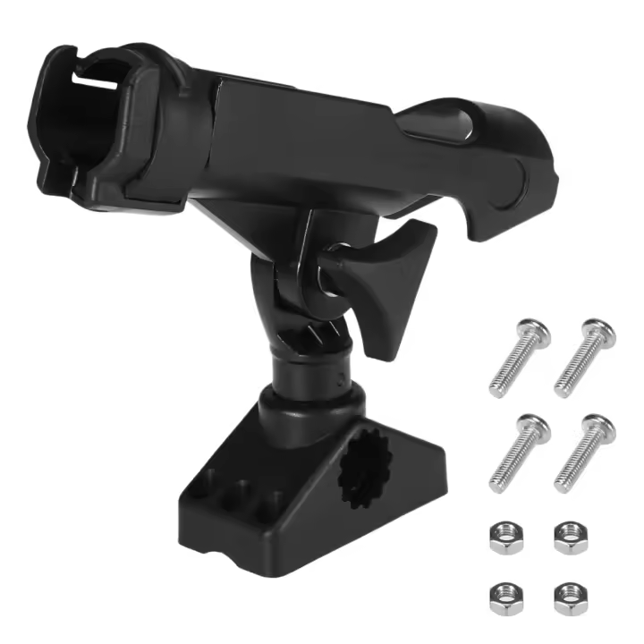Soporte Giratorio De 360 Grados Para Cañas De Pescar En Barco De Acero Inoxidable Ajustable Soporte De Asiento Para Kayak Accesorio De Pesca - 1