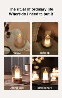 Vela LED Recargable Con Sensor De Movimiento Luz Nocturna Small Flameless Candelabra Para Decoración Del Hogar Lámpara De Ambiente - details 1