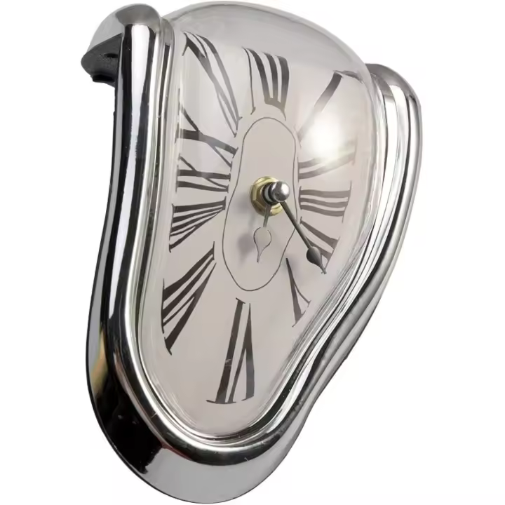Reloj de la decoración del Hogar, oficin, Regalo (Plata) - 1