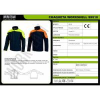 WorkTeam Cazadora Softshell de Trabajo con Alta Visibilidad | Resistente al Viento y al Agua | Bolsillos Interiores | Marca Workteam - details 0