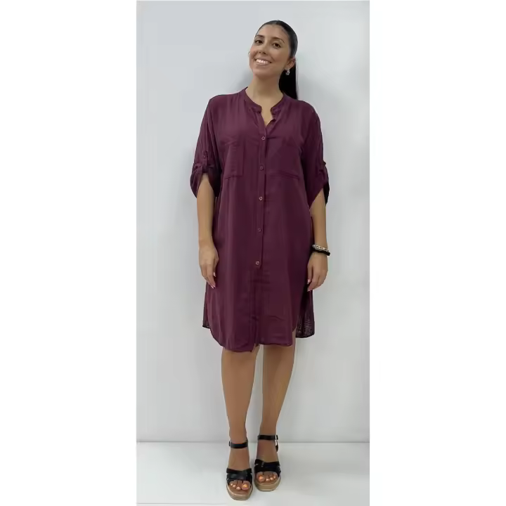 Vestido Helen Burdeos - 1