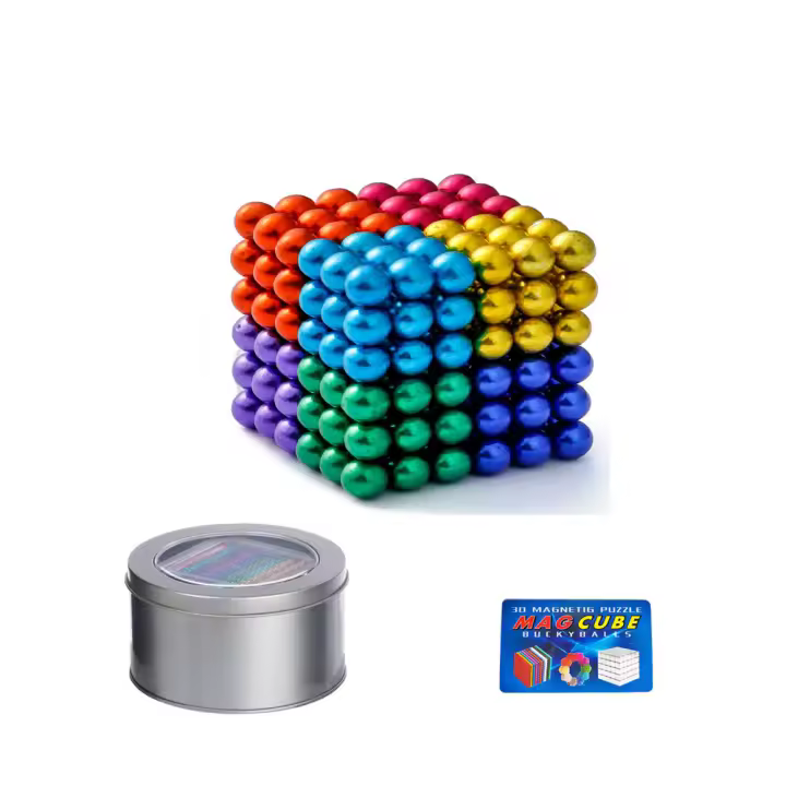 Bolas magnéticas de Colores en Pack de 1000 Unidades- ¡Crea tus propias estructuras con diversión... - 1