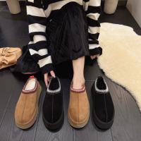 Zapatos De Plataforma Para Mujer Calzado Casual Con Punta Redonda Y Peluche Zapatos Slip-on De Bajo Boca Botas De Invierno Con Suela De Goma Para Vestir Y Uso Diario - details 24