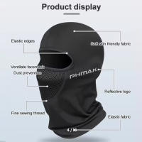 Cubierta De Cabeza De Seda Para Ciclismo De Verano Con Absorción De Sudor Y Secado Rápido Agujeros Para Gafas Cubierta Completa a Prueba De Viento Para Exteriores - details 4