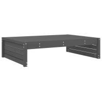 vidaXL Taburete de jardín madera maciza de pino 120x80 cm Pino natural, Pino blanco, Pino gris Conjunto Terraza Muebles Jardín Exterior Juego de Muebles de jardín Mueble Jardín Exterior Muebles de Salon Exterior - details 2