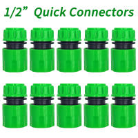 Conector Rápido De Jardín Tubo De Manguera ABS Adaptador Doble Macho 1/2