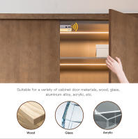 Tira De Luces LED COB Con Sensor De Doble Puerta Para Decoración De Armario Vitrina Y Cava De Vino Control Por SensorInterruptor De Luz Sensorial - details 4