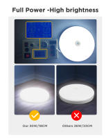 Lámpara De Techo Con Sensor De Movimiento PIR 15w 20w 30w 40w Luz Moderna Para Pasillo Garage Escalera Balcón 220V ABS Aluminio PC Ultra Delgada LED SMD2835 - details 2