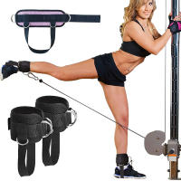 Anillo De Fitness Para Piernas Y Pies Resorte De Resistencia Con Correa De Cuerda Para Entrenamiento De Fortaleza Accesorios Unisex - details 0