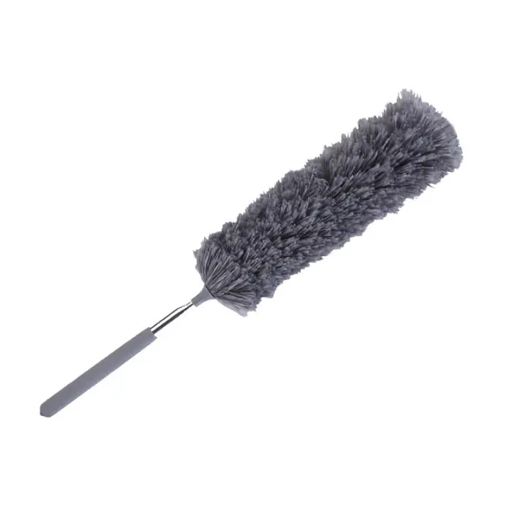 Plumero Retráctil de Acero Inoxidable Pelo de Polvo de Microfibra para Limpieza del Hogar y del Coche Equipo de Lavandería y Limpieza - 1