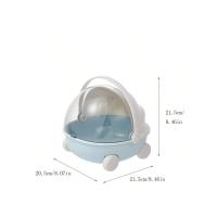 Caja De Almacenamiento Para Escritorio En Forma De Cuna Luminosa Y Resistente a La Polvo Para Juguetes Pequeños Y Snacks Caja De Pedidos De Bloques De Construcción - details 10