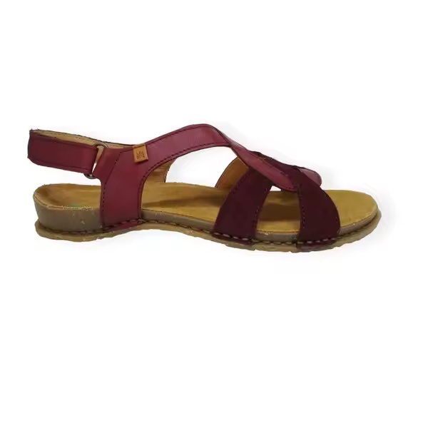 SANDALIA BIO EL NATURALISTA N5819 BURDEOS PANGLAO MUY FLEXIBLE Y ANATOMICA - 1