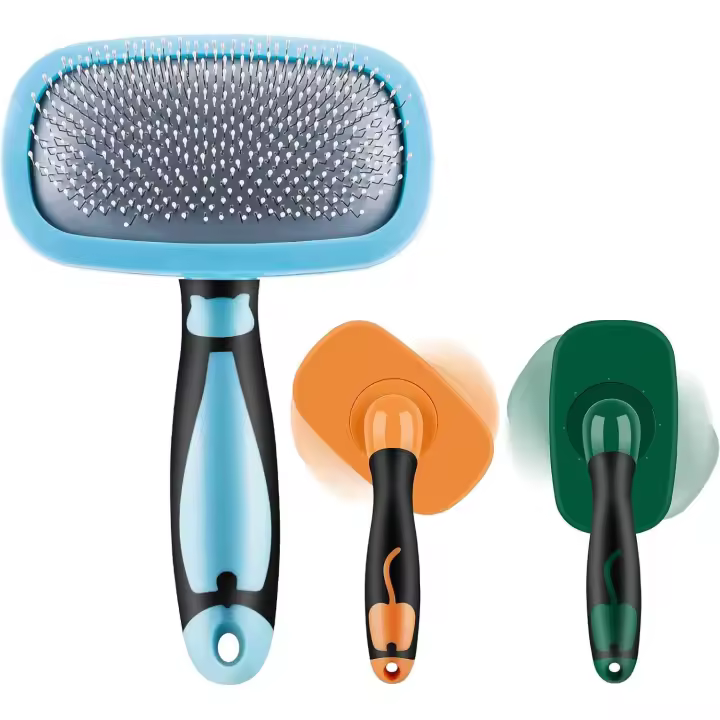 Verde Cepillo Impermeable para Perro Gato Pelo Largo Corto - 1
