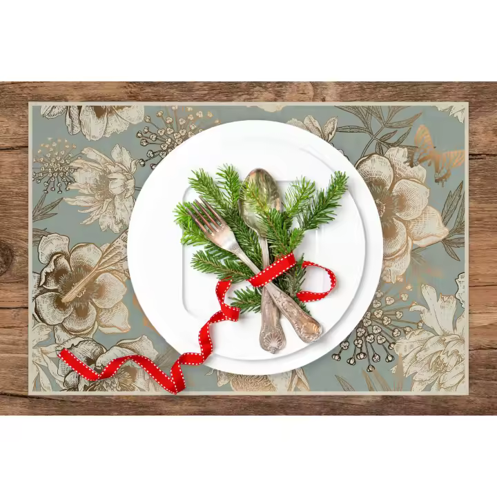 VINILIKO, set de 4 individuales de mesa Pájaro dorado  4u-30x45 cm - 1