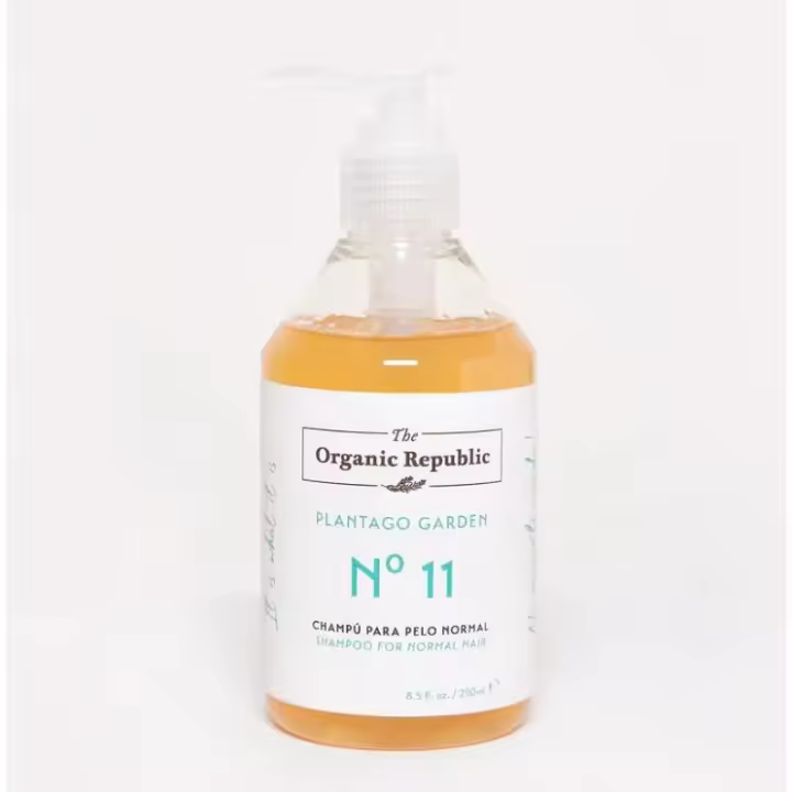 The Organic Republic Champú Hidratante y Purificante con Extracto de Llantén Mayor y Aceites de Geranio y Mejorana - 1
