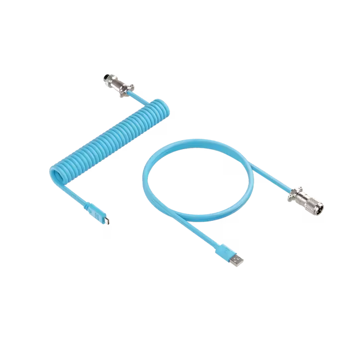 Newskill Cable Coil Azul USB-C Desmontable para Teclados - 1
