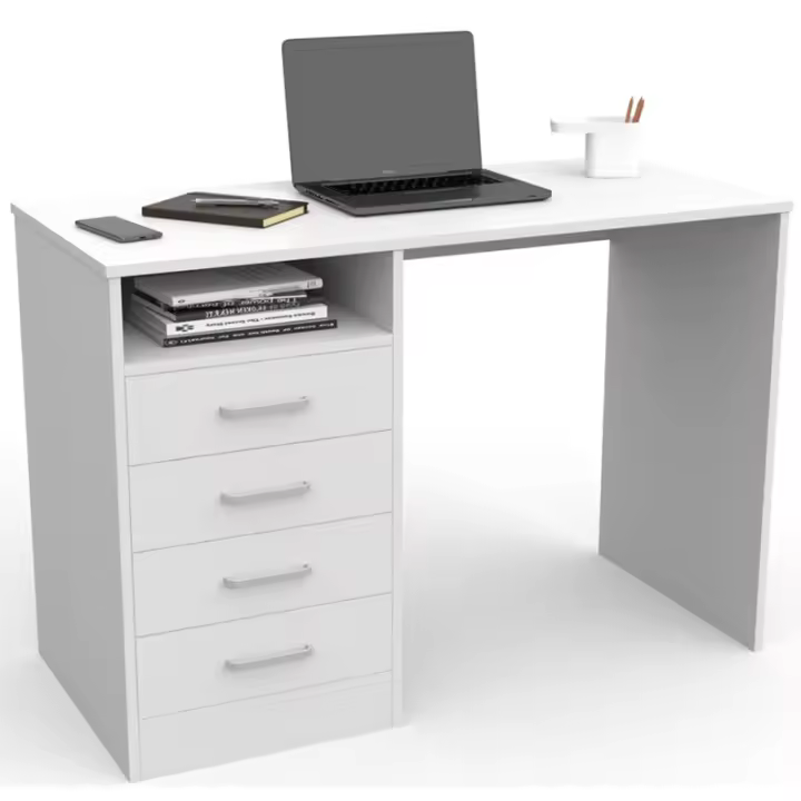 Dormidan - Escritorio con 4 cajones, mesa de oficina, despacho ordenador - 1