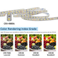 Tira De Luz LED Flexible Ra98 24V 10M 5M SMD2835 120LEDs Alta CRI Iluminación Suave Para El Hogar No Impermeable 6000K - details 4