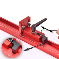 1Pc Conector De Aluminio Para Rieles De Madera En Trabajo Manual Herramienta De Fijación Para Mesa De Router Y Trabajo De Oficina - details 5