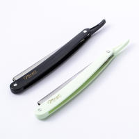 Afeitadora Manual Para Hombres 1PCS Doble Color Acero Inoxidable Cuchilla Recta Plegable Hoja De Afeitar De Acero Inoxidable - details 3