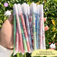 12PCS Bolígrafos De Punto Erasables 0.5mm Tinta Azul Diversión Estudiantes Oficina Suministros Escribir Astronauta Oso Uva - details 10