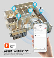Cámara IP WiFi KERUI 5MP Tuya Smart Mini Cámara De Seguridad Doméstica Inalámbrica Con Seguimiento Automático 3MP Full HD Para Interior - details 2