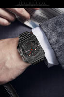 Reloj Mecánico GLENAW Para Hombre Diseño Único Dial De Luna Puntero De Nave Espacial Luminoso Acero Inoxidable 40*41MM Resistente Al Agua Y Shock - details 7