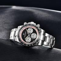 Reloj Deportivo Para Hombre PAGANI DESIGN V2 40MM Cuarzo Vidrio De Zafiro Luminoso Cronógrafo Acero Inoxidable Resistente Al Agua - details 14