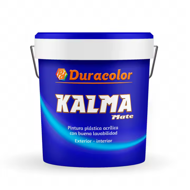 PD DURACOLOR Pintura Kalma Mate - Color Blanco - Pintura Plástica Acrílica de Textura Lisa y Acabado Mate - Aplicación Exterior E Interior - Alta Calidad - 1