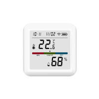 Sensor De Temperatura Y Humedad Inteligente ZigBee Tuya Con Pantalla LCD Iluminada Compatible Con Google Assistant Necesita Hub Tuya Zigbee - details 17