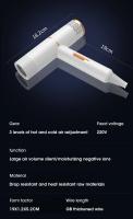 Secador De Pelo Profesional Con Fuerte Corriente De Aire Caliente Y Frío Iónico Negativo Estilo De Peluquería Eléctrico Con Manillar Plegable 1000-1199W 3 Velocidades 2 Modos De Calor - details 20