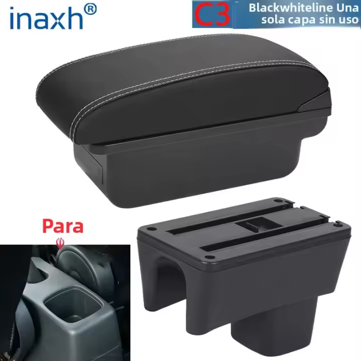 Caja De Reposabrazos Para Suzuki Swift Accesorios De Interior Para Coche Caja De Almacenamiento Detalles Material De Cuero / Plástico ABS Adecuado Para 2005-2023 - 1