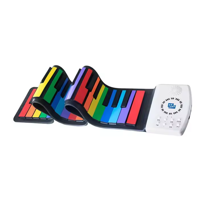 Piano Digital Portátil De 49 Teclas Plegable Con Batería Recargable Para Niños Y Adultos Instrumento Musical Para Principiantes - 1