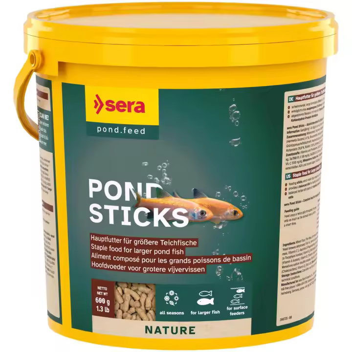 Sera Pond Sticks - Alimento Principal para Peces Grandes de Estanque - 1