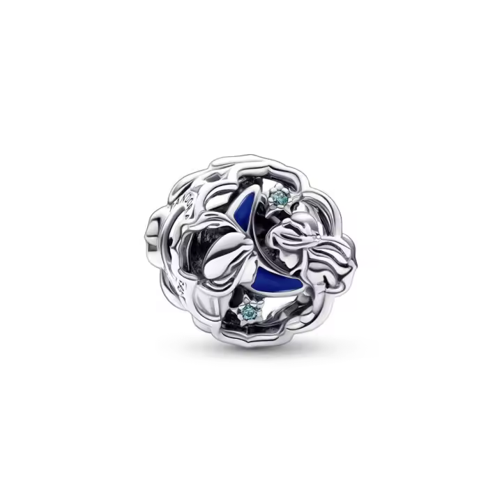 PANDORA Charm Aladdín Princesa Jasmine Genio Disney Plata Ley - 1
