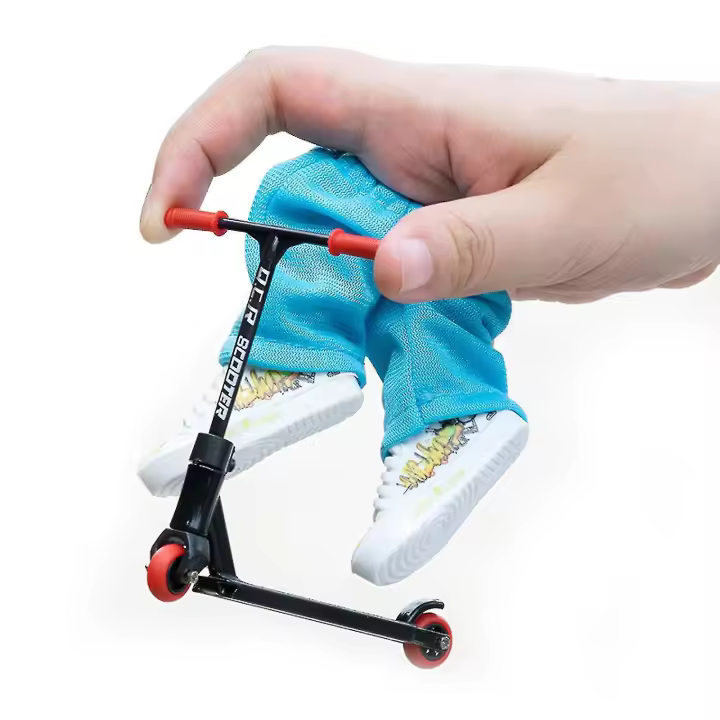 Mini Finger Scooter Alloy Finger Scooter Set With Mini Scooters,finger Pants Shoes - 1