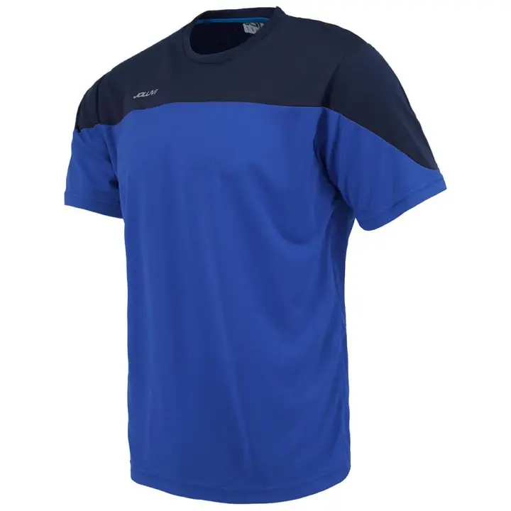 Camiseta Joluvi Agur unisex de manga corta en color real y azul marino, talla 6 adulto, perfecta para entrenamientos, deporte y uso casual, con tejido cómodo y resistente. - 1
