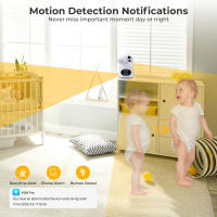 Cámara IP 4K 8MP Con Doble Lente Y Pantalla Batería De Bajo Consumo Monitor De Bebé Detección Humana Visión Nocturna Seguridad - details 9