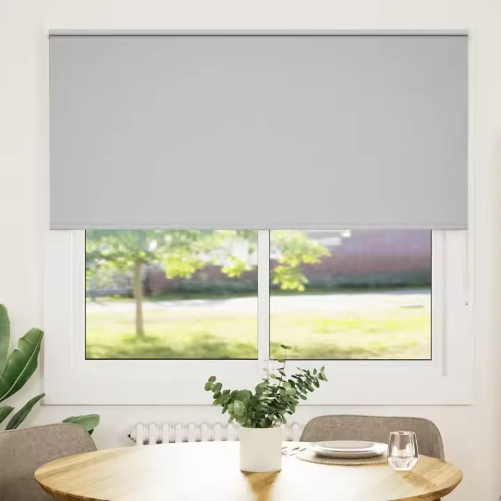 Estor Enrollable Opaco gris claro 165x150 cm Tela Ancho 161,6cm - 1