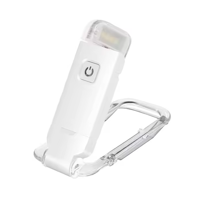 Lámpara De Lectura LED Recargable Por USB Con Clip Luz De Lectura Portátil Para Ojos Cuidado Nivel De Brillo Ajustable Marca Amber - 1