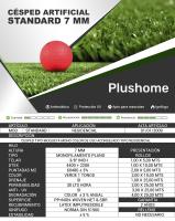 Plushome Césped Artificial de Alta Calidad 7mm - Verde Oliva con Drenaje y Permeabilidad - details 0