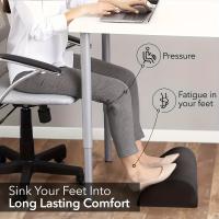 1pc Ergonómico Soporte De Pies Para Escritorio Oficina Con Cubierta Lavable Esponja Soporte De Pies Rocker Material Poliéster 100% - details 2