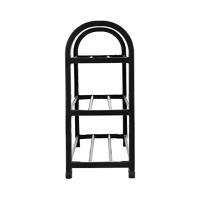 HOGUITA-Organizador de Zapatos de Metal de 5 Niveles con Estructura Negra y Estantes Blancos, Zapatero Funcional y Ahorro de Espacio,Ideal para Entrada, Pasillo y Sala de Estar - details 4
