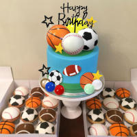 37 PCS Decoración De Pastel Deportiva Con Fútbol Baloncesto Béisbol Tenis Golf Para Niños Y Adultos Hombres Tema Deportivo - details 4